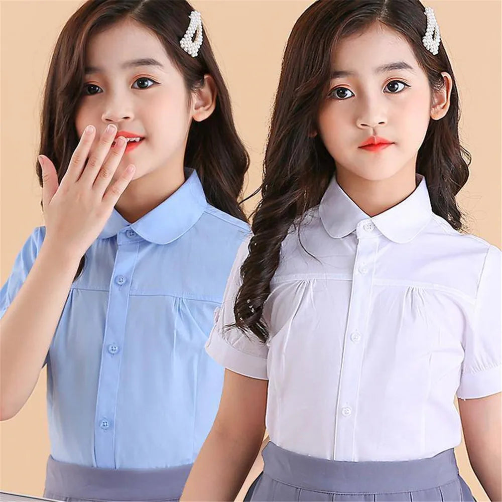 Girls Short Sleeve Blouse