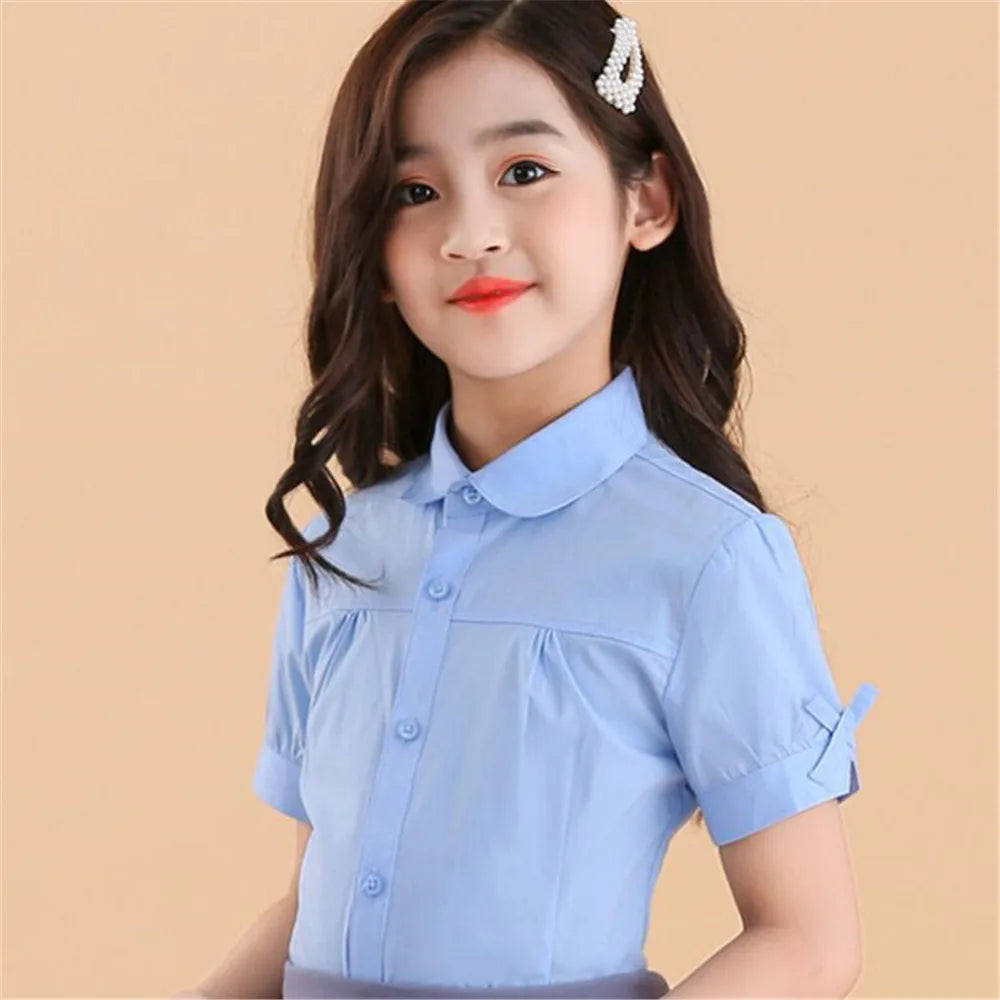 Girls Short Sleeve Blouse