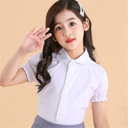 Girls Short Sleeve Blouse