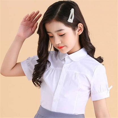 Girls Short Sleeve Blouse